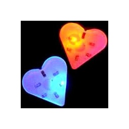 Flashing Heart LED Pins 