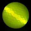 A close up of a ball with yellow light